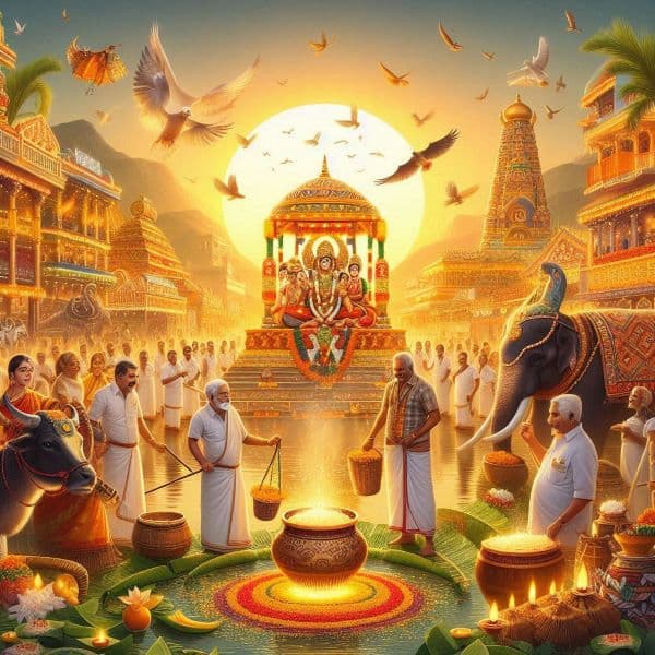 Sun God Surya worship Makara Sankranti puja India