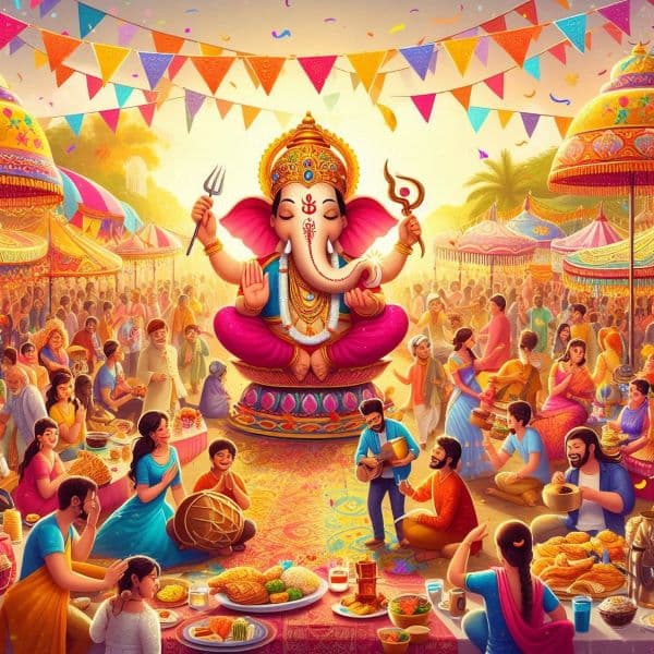 Cultural programs and performances during Ganesh festival
