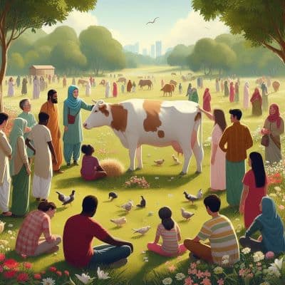 Family gathering and feast during Makara Sankranti celebrations with traditional foods