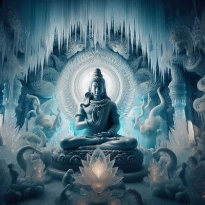 Beautifully adorned Shiva temples