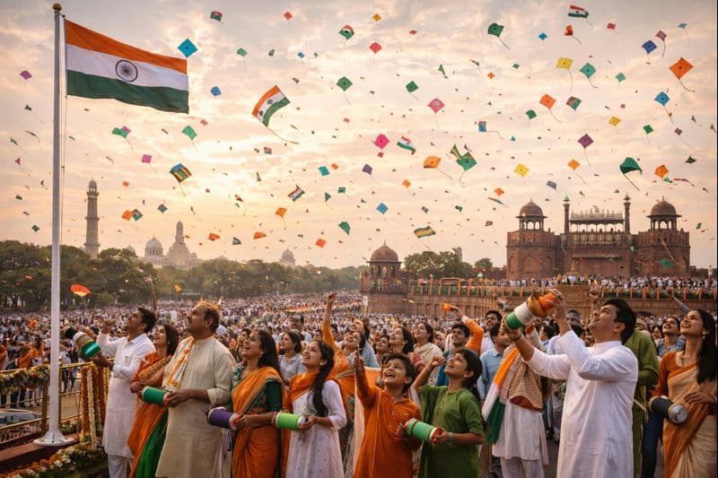 Independence Day Kite Flying Celebration across India