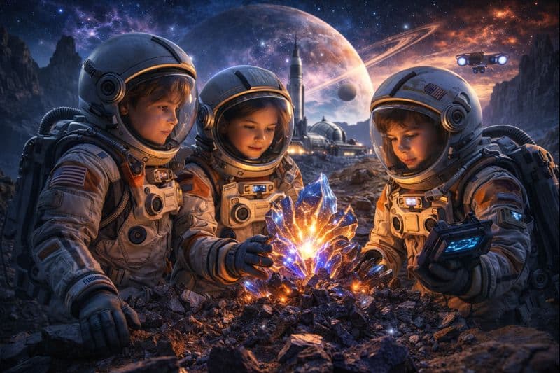 Space Adventure Crew - A space exploration story for kids ages 7-10