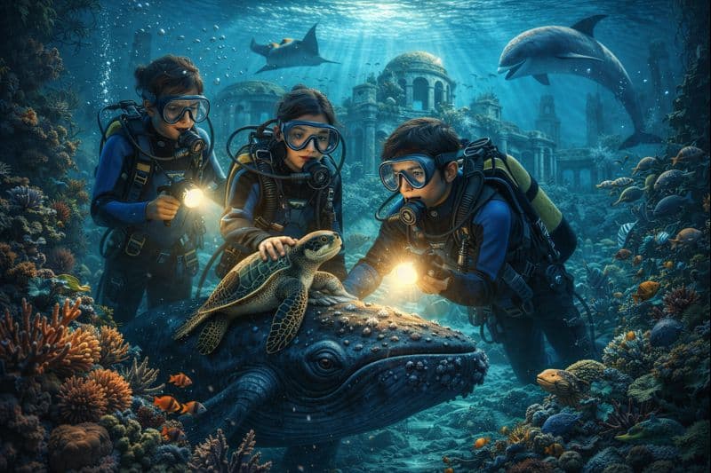 Underwater Quest - An ocean adventure story for kids ages 4-7