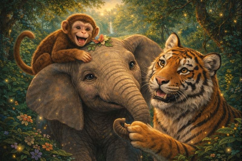 Jungle Friends Forever - A jungle animal story
