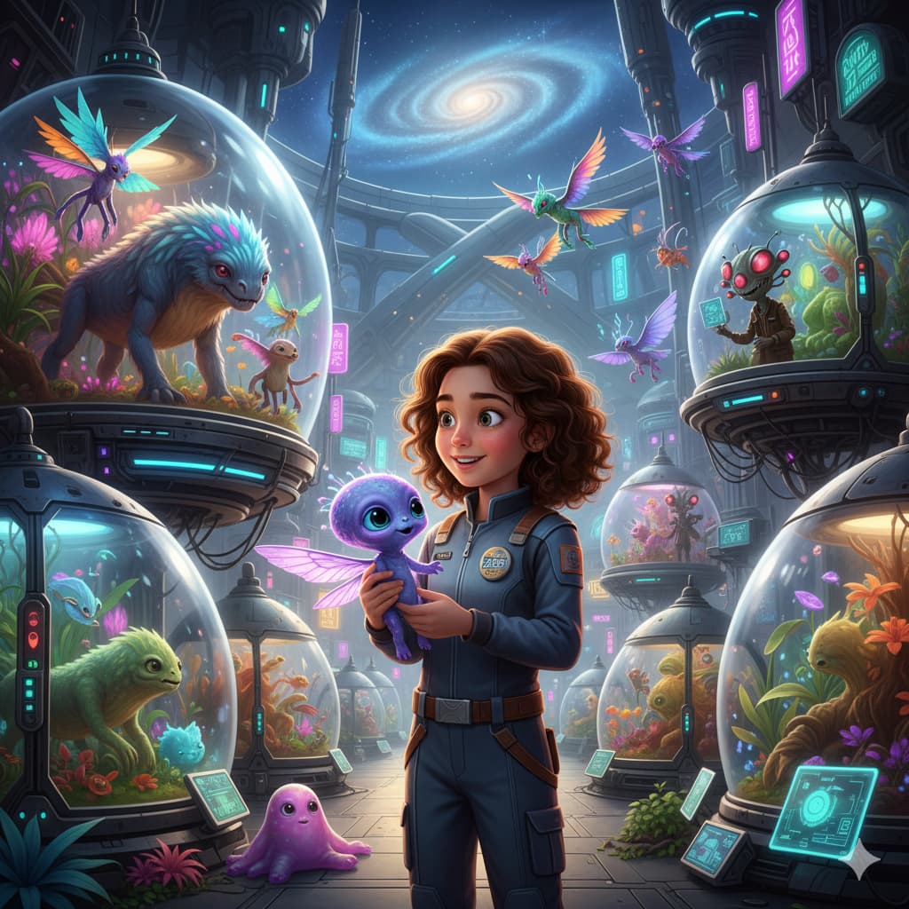 The Galactic Zoo - A story about alien animals