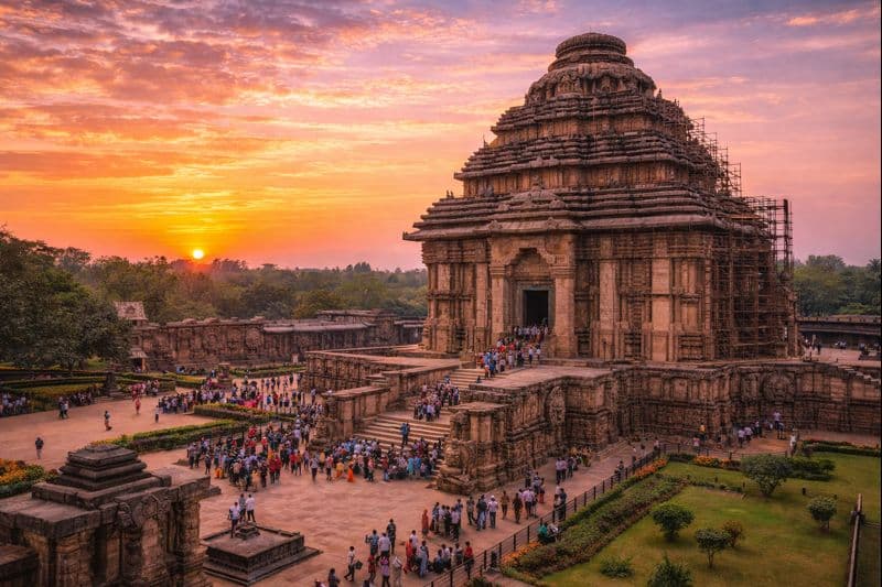 Konark Sun Temple Odisha - 13th-century chariot-shaped temple, UNESCO World Heritage site