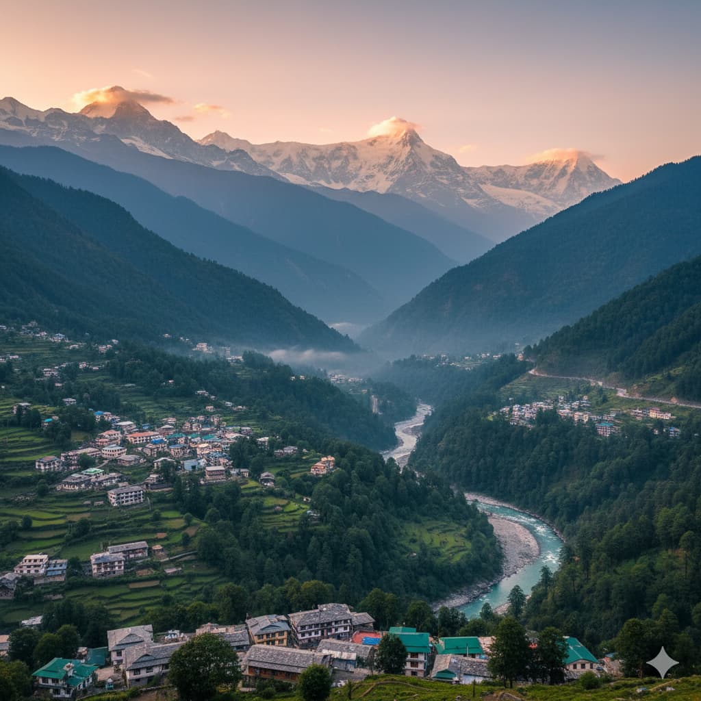 Manali Himachal Pradesh - Adventure hub for trekking, skiing, and paragliding with stunning Himalayan views