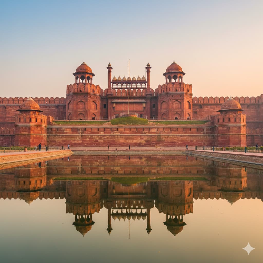 Red Fort Delhi - Historic fort that served as main residence of Mughal Emperors