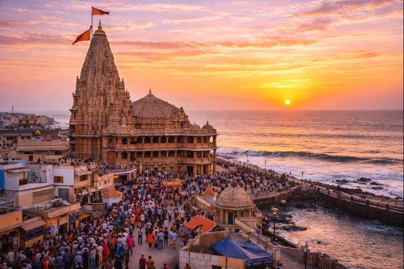 Dwarkadhish Temple - One of Char Dham pilgrimage sites dedicated to Lord Krishna