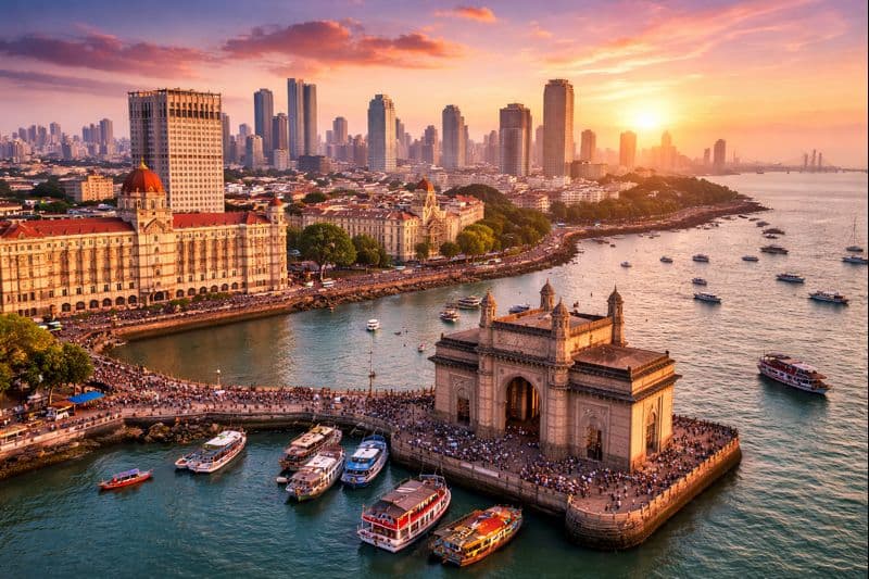 Mumbai Maharashtra - Gateway of India, Marine Drive, Bollywood, and beaches